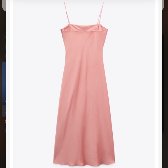 DRAPED LINGERIE-STYLE DRESS NWT - Picture 5 of 7